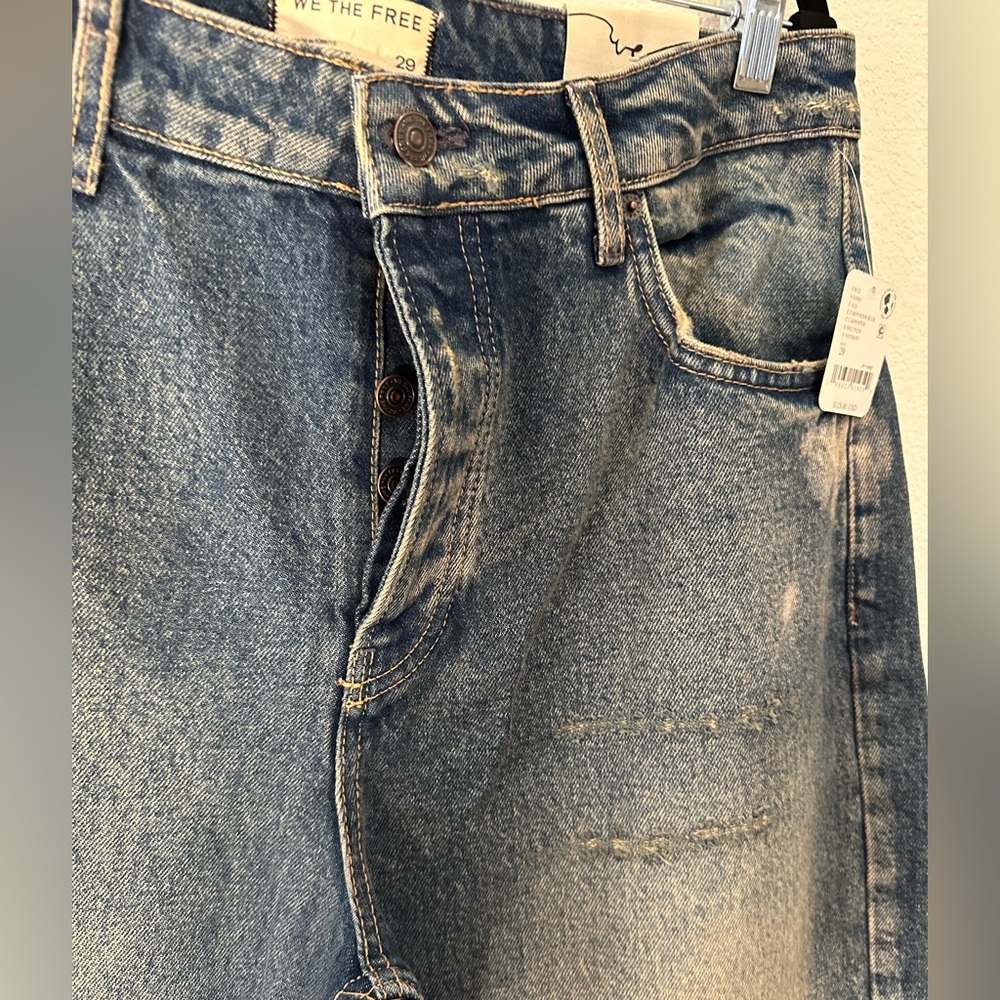 Free People Women's Deep Trance Dropped Boyfriend Jeans, 29 - Picture 6 of 8